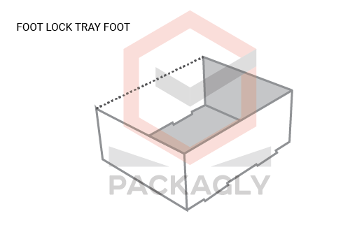 Custom Foot Lock Tray Box Templates