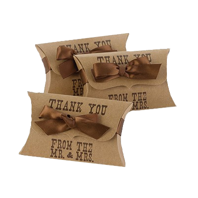 Custom Kraft Pillow Packaging Boxes