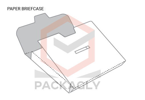 Paper Brief Case Boxes With Templates