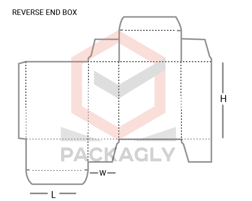 Custom Reverse Tuck End Boxes Template